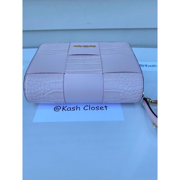 Michael Kors crossbody mercer small convertible clutch purse powder blush - Picture 6 of 12